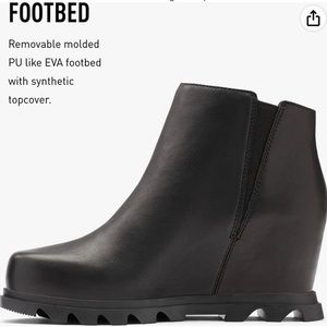 Sorel Women's Joan of Arctic Wedge III Zip Boot Waterproof Leather Wedge Boots